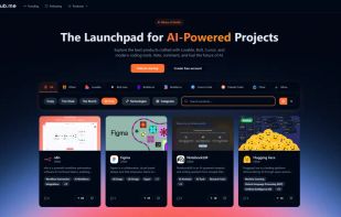 Screenshot of the VibeCodingHub.me platform interface displaying a list of AI projects. 