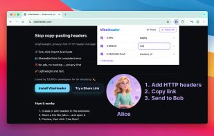 VibeHeader screenshot 1