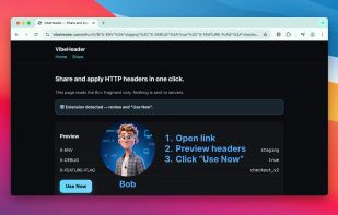 VibeHeader screenshot 1