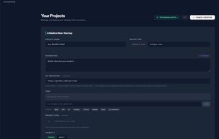 Create a live app from a GitHub repo in one dashboard flow.
