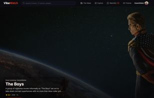 Homepage: Showcases personalized recommendations 