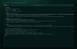 A vg review scan showing a breach of the declared architecture boundary by a Controller reaching the persistence layer.