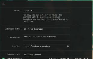 Create extension