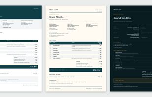 Client PDF quotes in 12 layouts