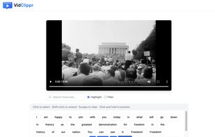 Select from transcript