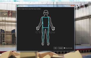 Select body lines to show