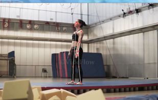 Full body frame map of gymnast
