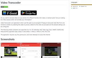 Video Transcoder screenshot 1