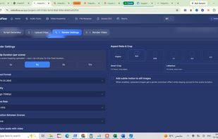 video render choice like background music, subtitles,transition etc