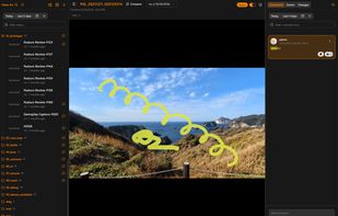Timeline comments, drawing, and revisions in one screen. Runs on your own server.