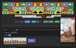 Main view, floating preview player.