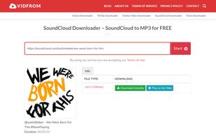 Displays Download links