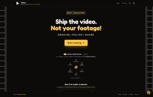 VidLet: video editing driven from the CLI or an AI assistant over MCP