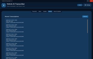 Vidrick AI Transcriber screenshot 2