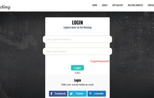 Login to our vie meeting software application