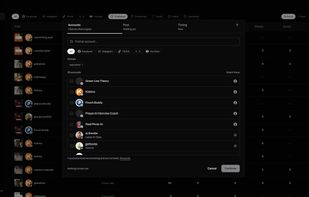 Compose once, pick accounts or a named group, and schedule.