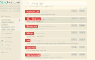 Vim Awesome screenshot 1