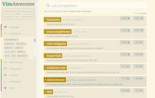 Vim Awesome screenshot 2