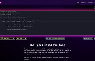 Vim Racer screenshot 1