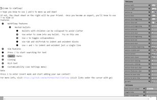 Vimflowy screenshot 1