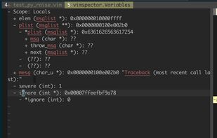 Vimspector screenshot 3