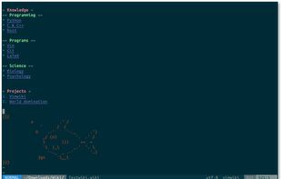 Vimwiki screenshot 1