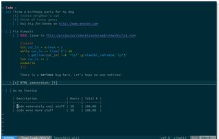 Vimwiki screenshot 1