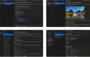 Project windows: Keep different projects open in separate windows.