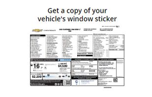 Window Sticker Lookup