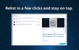 Relisting in a few click as many items as you want