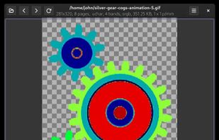 Animated images with alpha channels are also supported