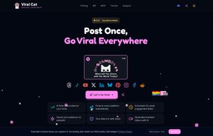 Queue and auto-post content across nine social platforms from one brand