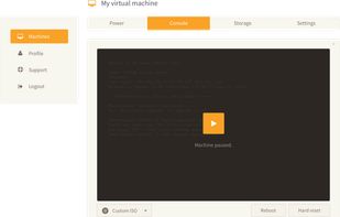Virtsimple dashboard.