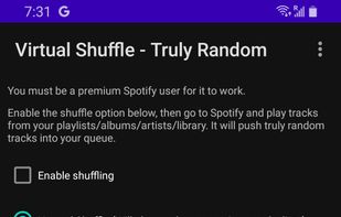Virtual Shuffle - Truly Random can supercharge your Spotify account.