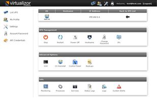 Virtualizor screenshot 1