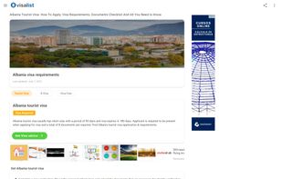 Visa List screenshot 1
