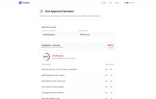 VisaBeat screenshot 1