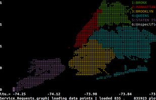 VisiData screenshot 1
