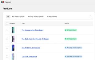 Visionati Shopify App