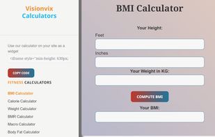 using one of the calculators and a link on how to embed the widget into another site or blog 