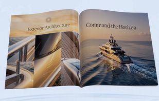  An interactive 3D catalog rendered in WebGL — readers flip, rotate and zoom the book in the browser
