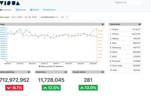 VISUA API Dashboard - Brand Monitoring