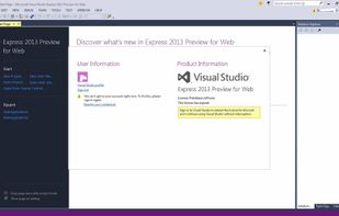 Visual Studio Express screenshot 1