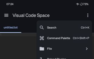 Visual Code Space screenshot 1