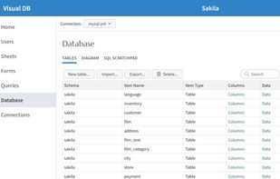 Visual DB screenshot 3