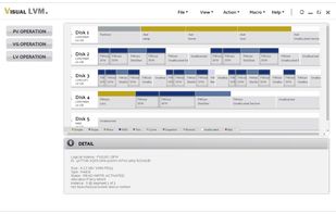 The mainpanel of Visual LVM