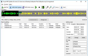 Visual Audio Splitter & Joiner screenshot 1
