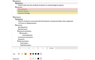 Visual Outliner Emphasis Formatting