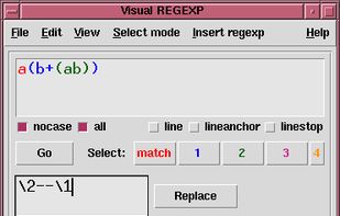 Visual REGEXP screenshot 1