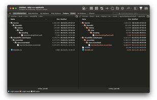 File Comparison
Detailed line-by-line file comparison with syntax highlighting. Instantly spot additions, deletions, and modifications